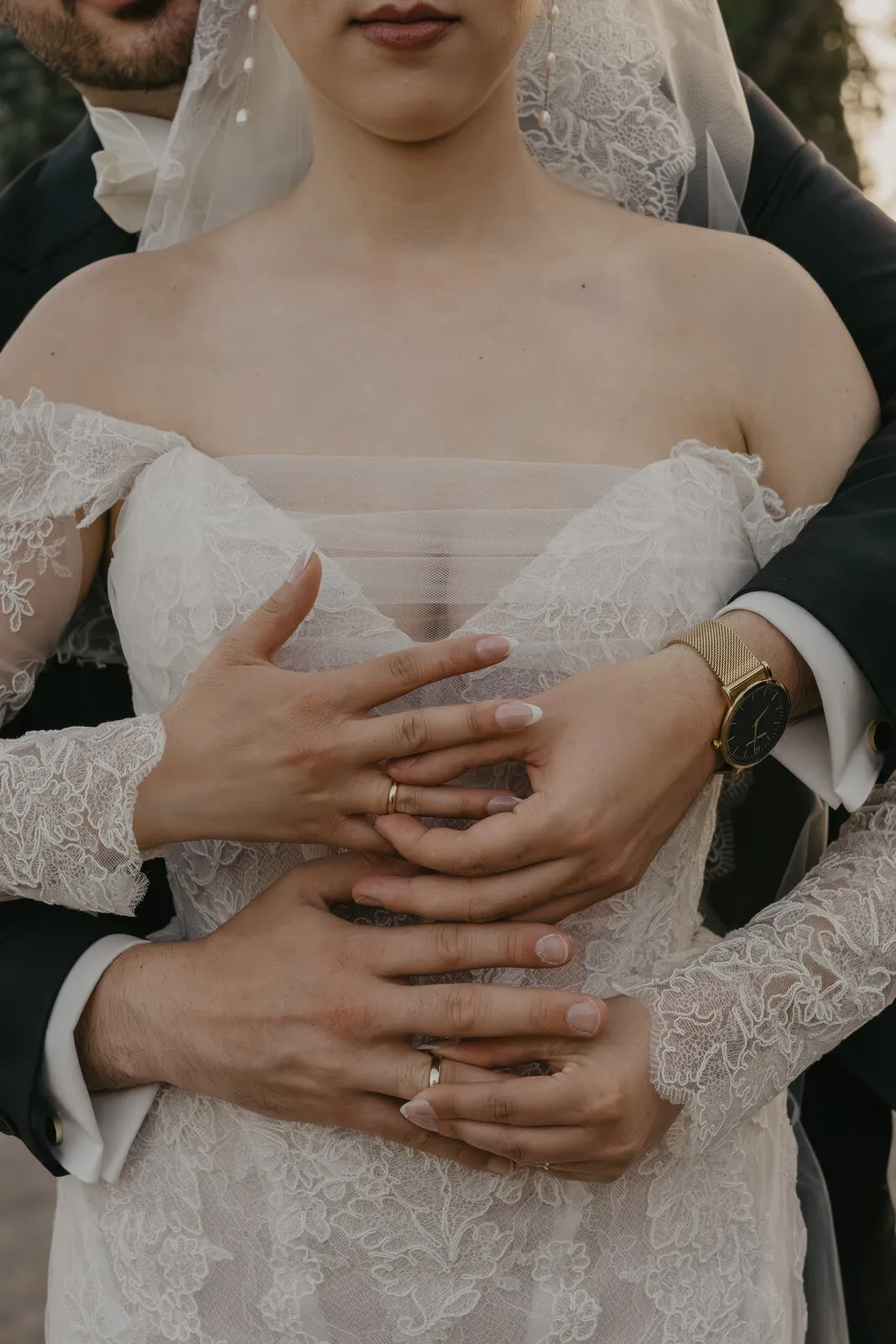 Modernes Luxus-Hochzeitsporträt in Basel